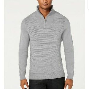 INC Quarter Zip Knit Sweater